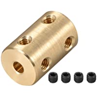 sourcing map Acoplador de giro rígido del motor automático- Acoplamiento de eje de 4mm a 4mm de diámetro L22xD14 Tono…